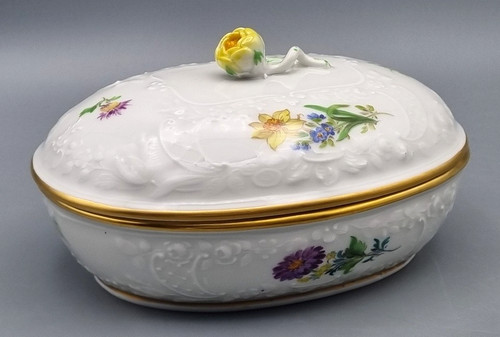 Meissen porzellan deckeldose - meissen, b