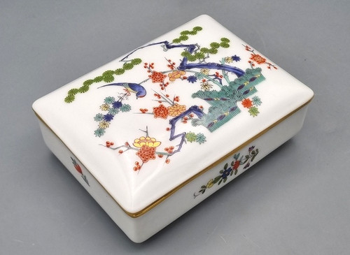 Meissen porzellan deckeldose - meissen,