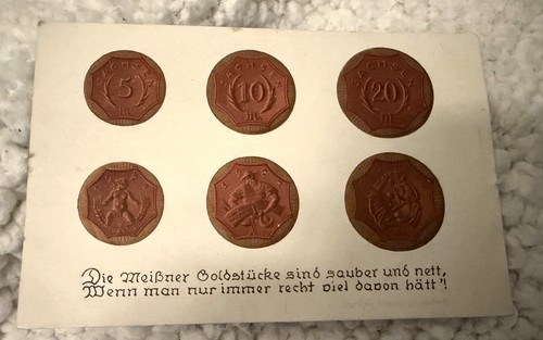 Selt meissen werbung f - selt., ak