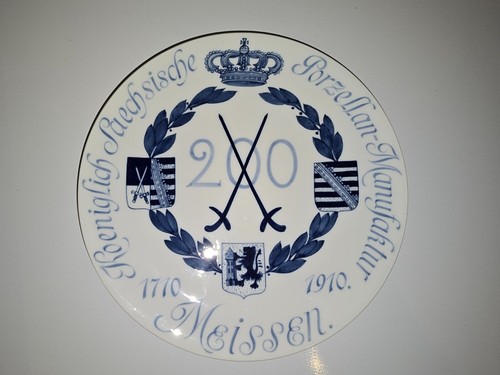 Meissen wandteller jubiläum - meissen,