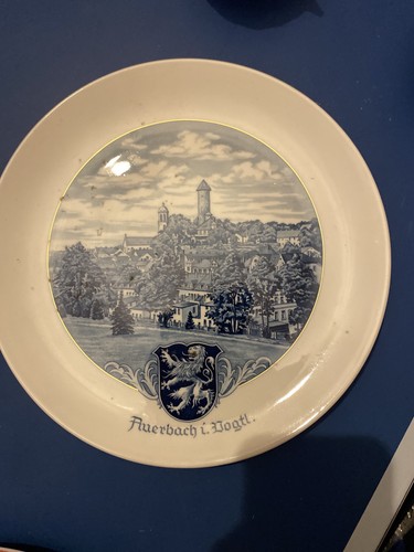 Meissen wandteller auerbach - meissen,