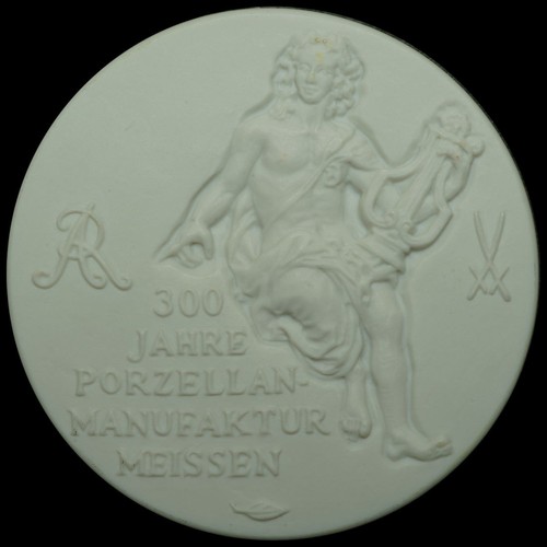 Meissen porzellan medaille - meissen:, porzellan-medaille