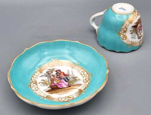 Meissen porzellan mokka - mokka, gedeck