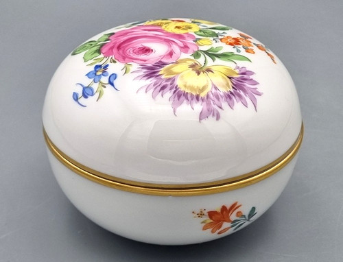 Meissen porzellan deckeldose - meissen,