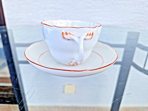 Alte porzellan tasse - porzellan,