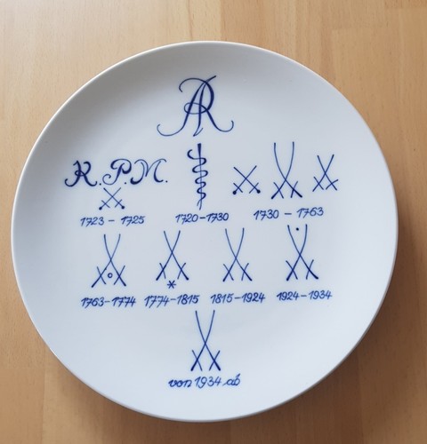 Meissen porzellan wandteller - meissen,